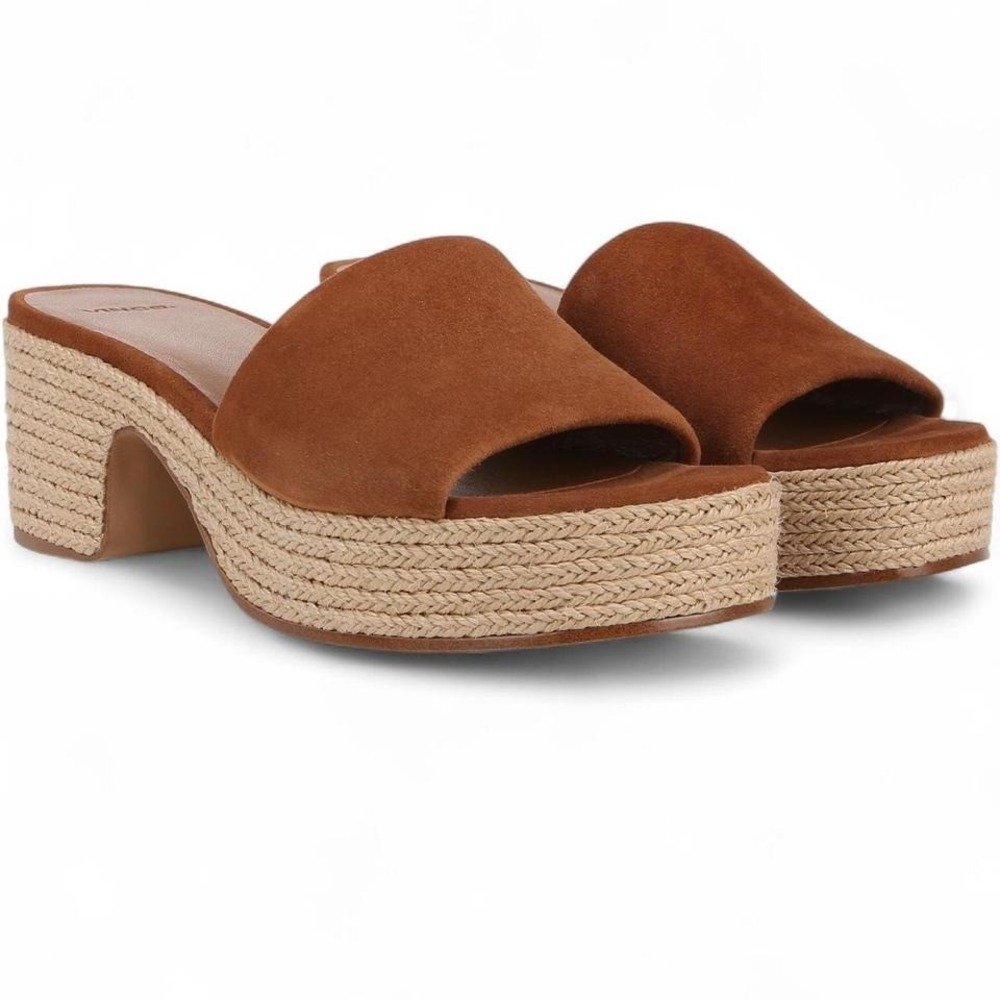 Vince Platform Brown Suede Sandals‎ - Picture 5 of 11